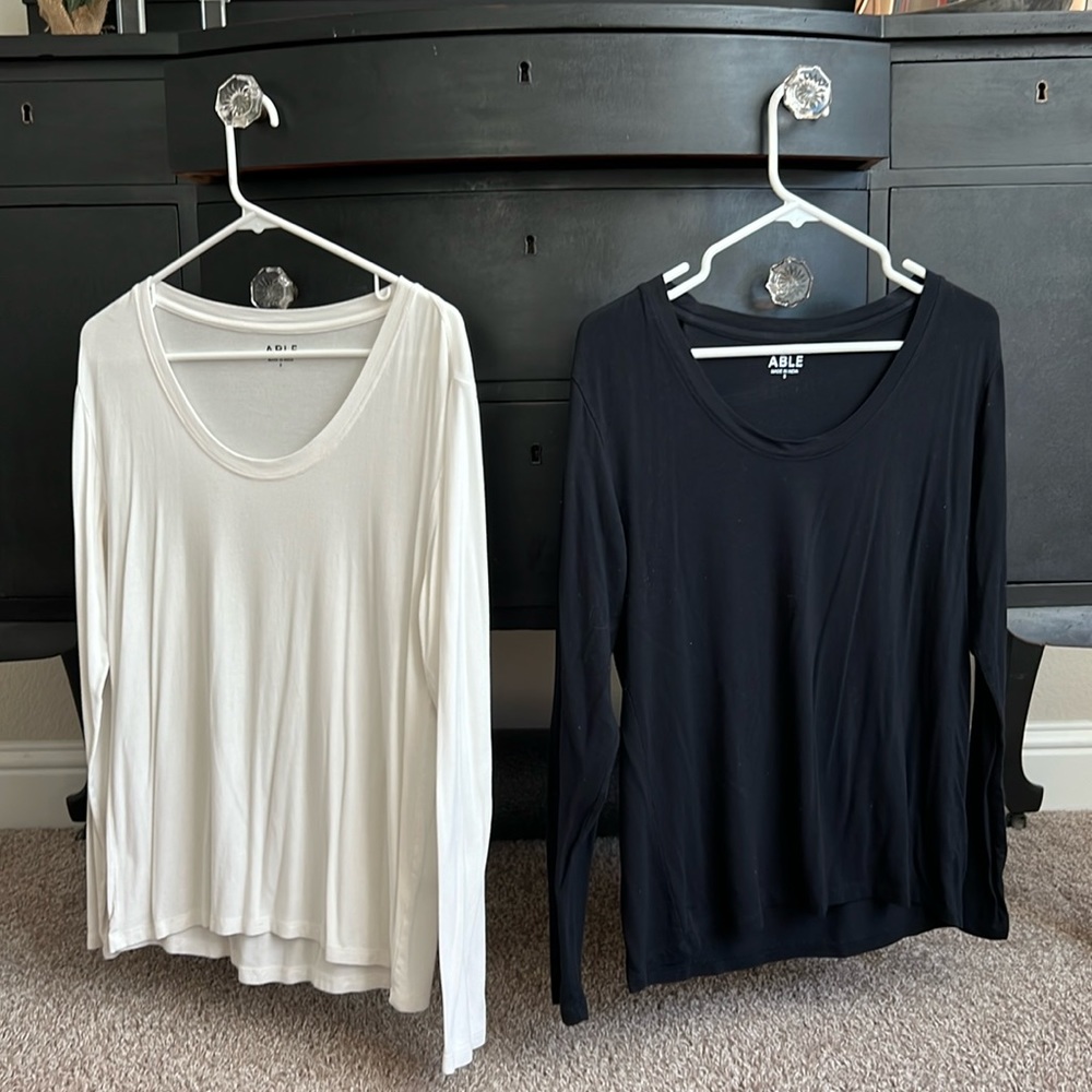 Able Long Sleeve Mae Drapey Tee